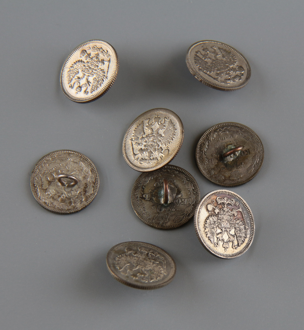 Пуговицы из серебряных монет - фото - 2